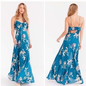 Kimchi blue button front La Playa maxi dress